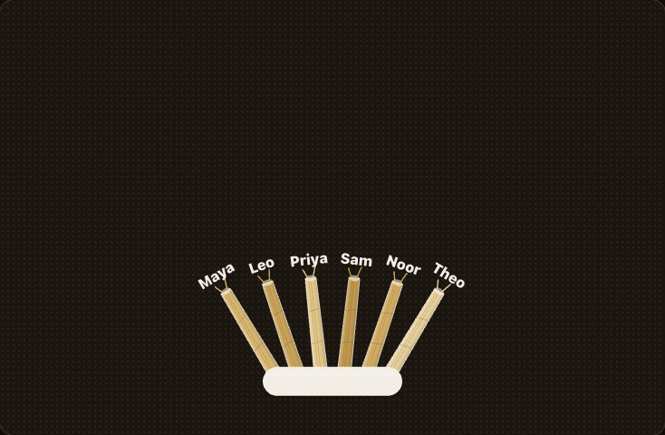 Who Goes First? Settle It With Straws on Draw Straws